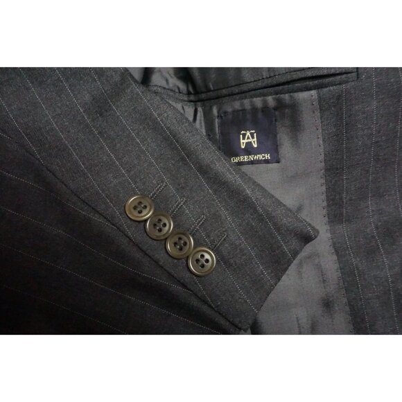 Cesare Attolini Other - Sartorio x Attolini Made Gray Pinstriped 150s 2 Pc Suit Jacket Pants 44R NEW